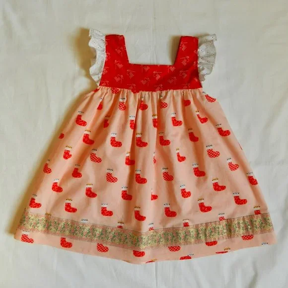 matilda jane christmas dress Santa's Sugarplum Ruffle Dress